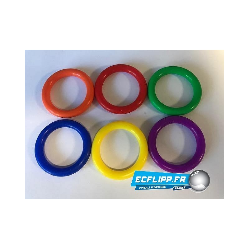 caoutchouc 1-1/4" silicone en couleur ( a choisir ) 