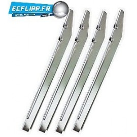Pieds chrome Bally (set de 4) sans nervure