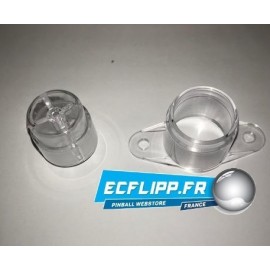 Housse et bouton de flip transparent