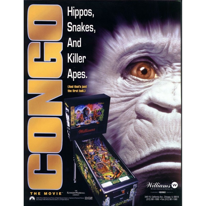 Poster du flipper Williams congo