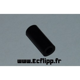 Caoutchouc tubulaire silicone noir 1-1/16"