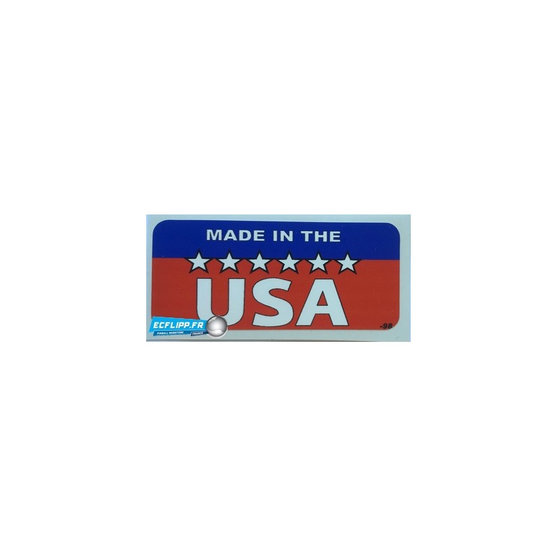 Sticker " Made in the USA "  rectangle