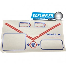 apron sticker for Gottlieb system1 pinball