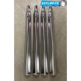 4x  Pied type Gottlieb 31" chrome