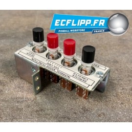 4* service button for WPC games with metal bracket