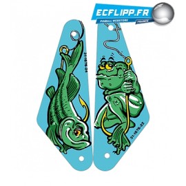 set of slingshots Fish Tales pinball