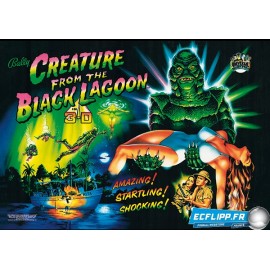 Acrylic Backglass Creature from the black lagoon