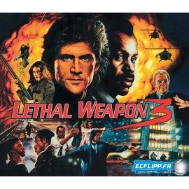 Acrylic Backglass Lethal Weapon 3