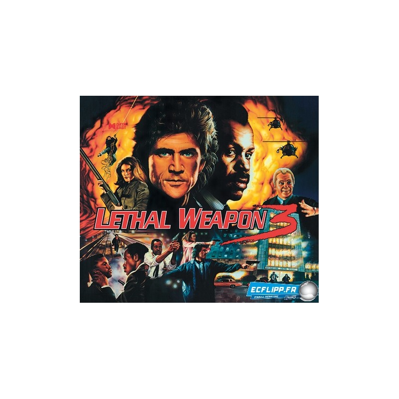 Acrylic Backglass Lethal Weapon 3