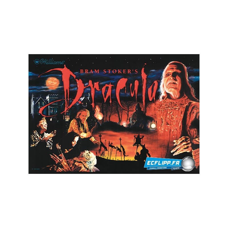 Acrylic Backglass Bram Soker's Dracula