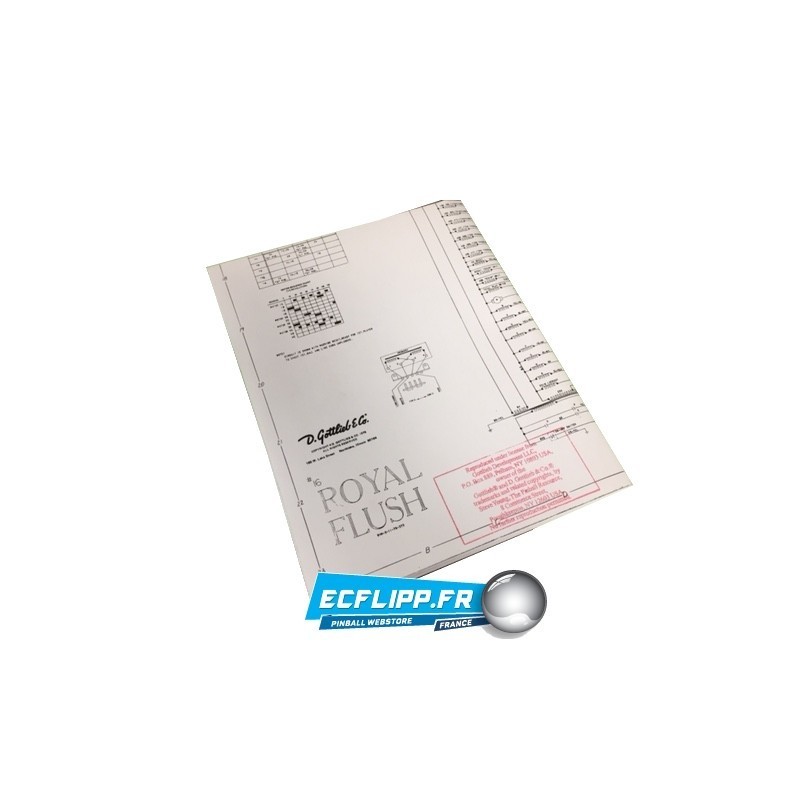 Plans ROYAL FLUSH Gottlieb 1976