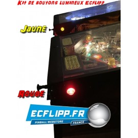 Kit boutons de flipper lumineux