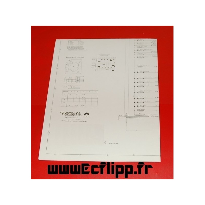 Schematic for pinball Gottlieb 300