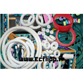 The Beatles Pinball STERN Gold rubber kit