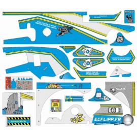 Robocop Data-East plastic  and stickers set