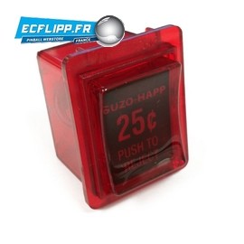 Buton rejet pièces Rouge pour porte type Stern 42-0517-00
