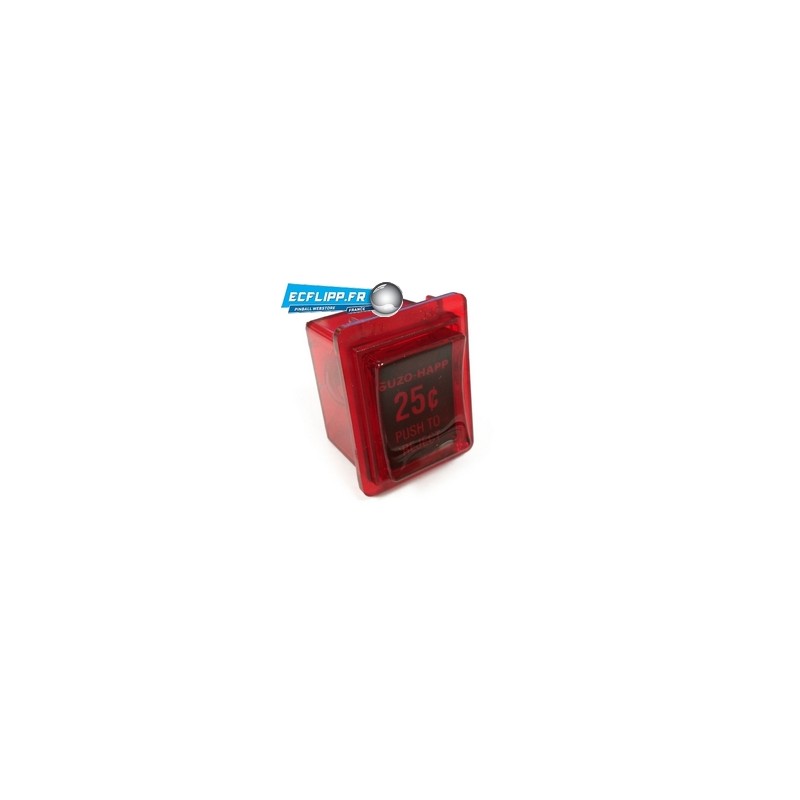 Buton rejet pièces Rouge pour porte type Stern 42-0517-00