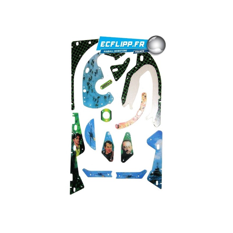 Godzilla Sega plastic set 830-5949-xx