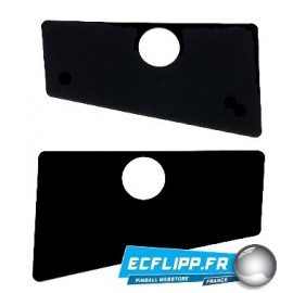 Mylar noir brillant de protection de boutons de flip