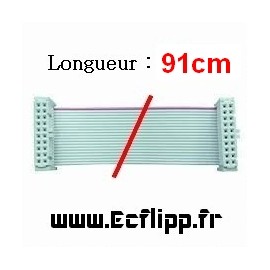Ribbon 20 pins env 91 cm pour Data-East Sega CPU / Sound