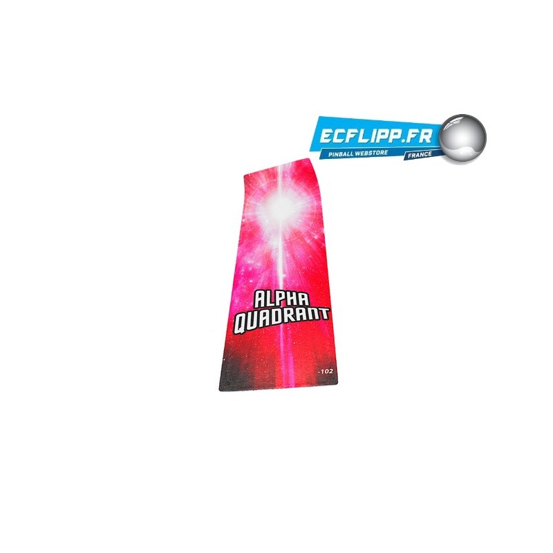 Sticker de rampe 820-8028-102 " Alpha QUADRANT "  Stern Star Trek