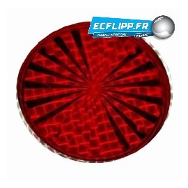 Insert 1-1/2" rond rouge starburst
