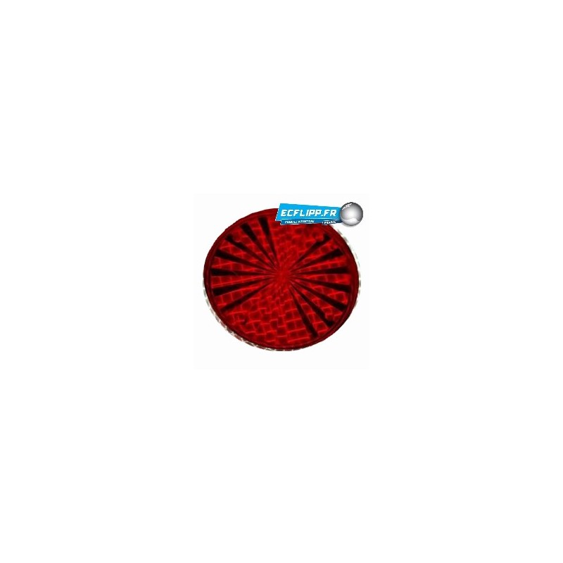 Insert 1-1/2" rond rouge starburst