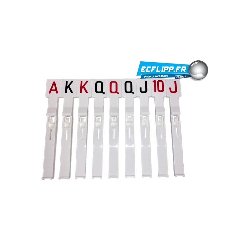 Gottlieb Royal Flush Drop target set