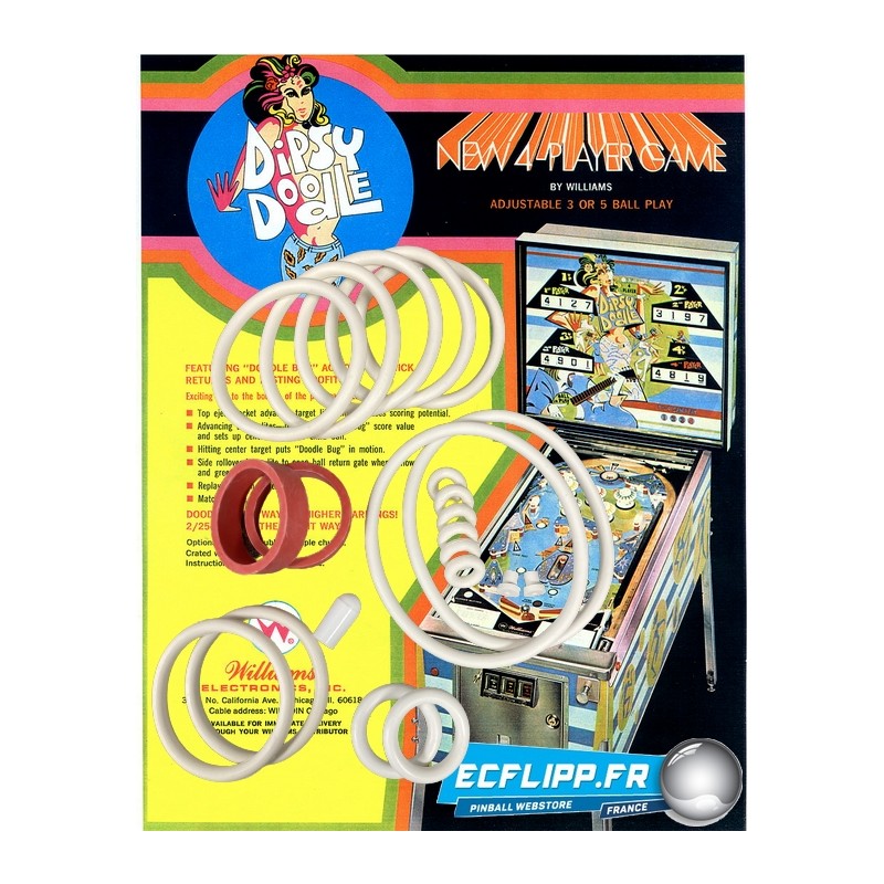 Kit caoutchoucs Dipsy Doodle Williams 1970