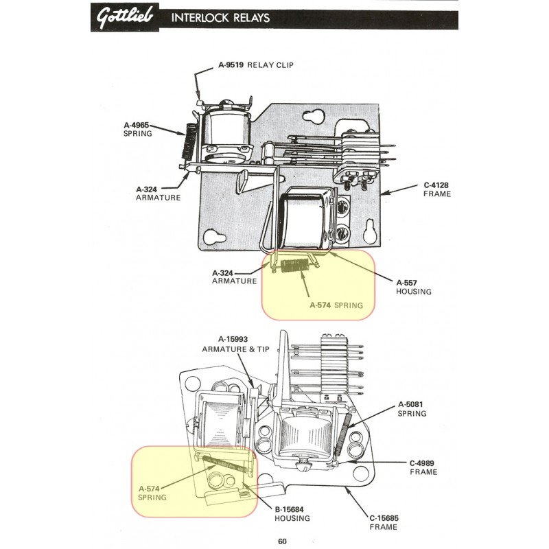 Ressort Gottlieb A-574