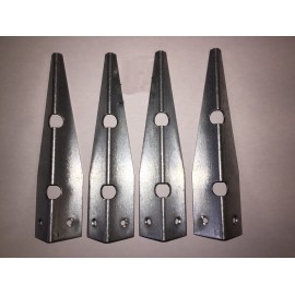 Protecteur de caisse métal set de 4 protection pour flipper