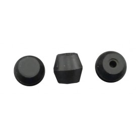 Black rubber post cap