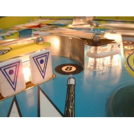 Set de 7 cibles tombantes RACK EM UP originales Gottlieb