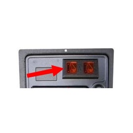 Entrée pièces et bonton rejet pour porte type wpc Transparent