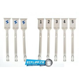 Set of 8 drop target FLIGHT 2000 Stern