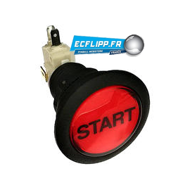 Bouton Start 1.5" Rouge
