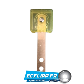 Cible carrée 3D complète jaune translucide