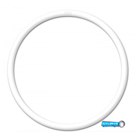 4"  silicone blanc
