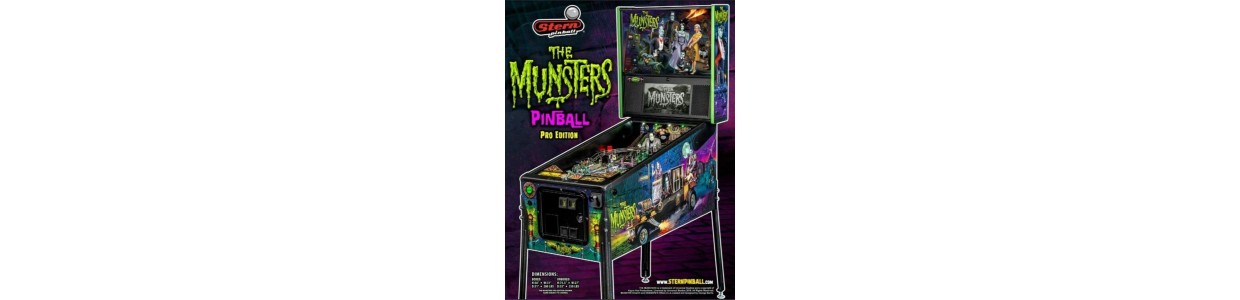 Flipper The Munsters Stern pinball, pièces pour entretien et réparation